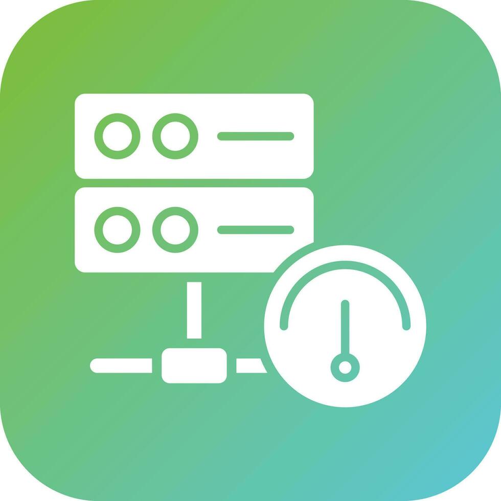 Database Speed Vector Icon Style
