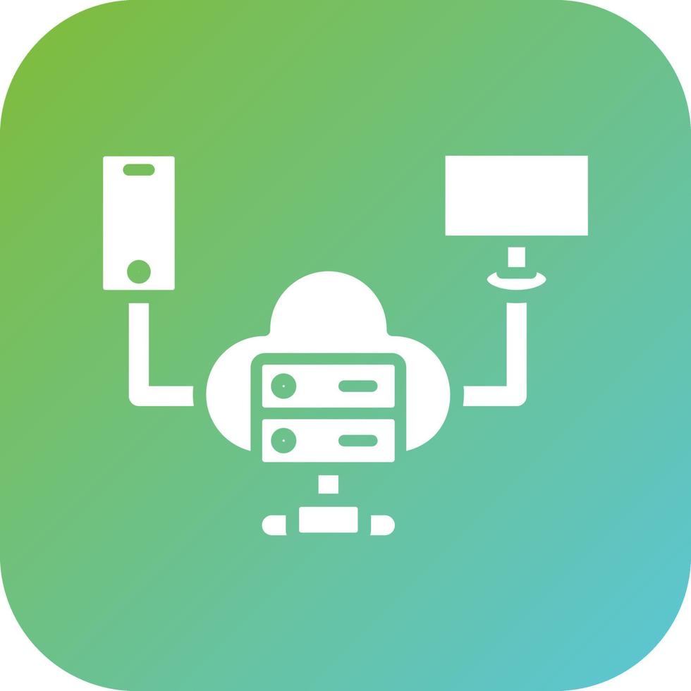 Cloud Computing Vector Icon Style