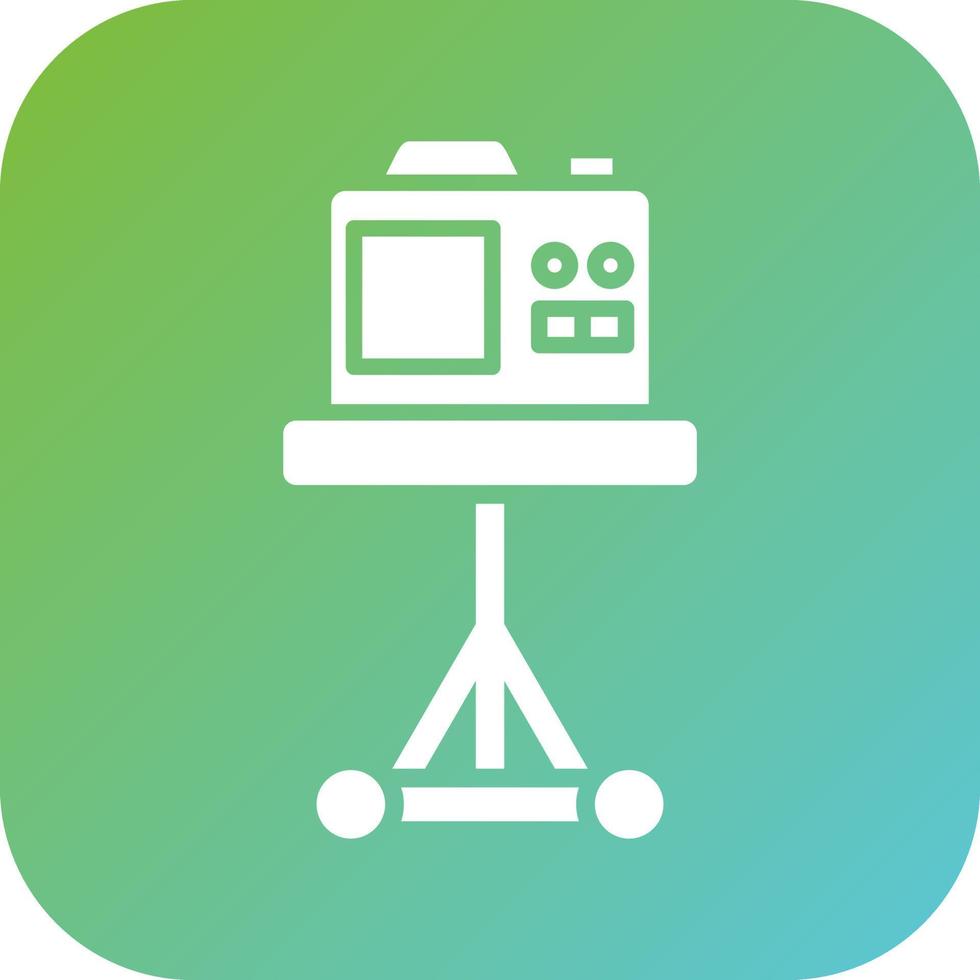 Tripod Camera Vector Icon Style