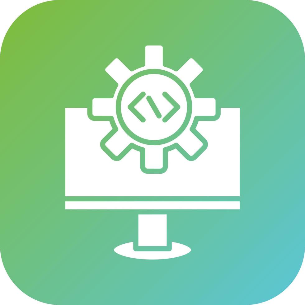 código ajustes vector icono estilo