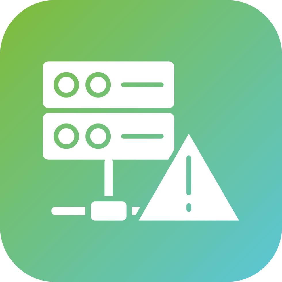 Database Alert Vector Icon Style