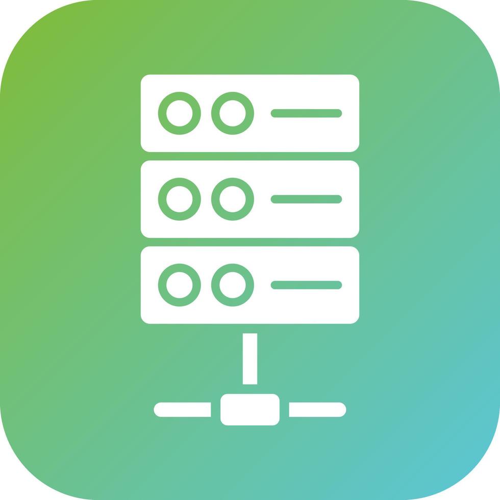 base de datos vector icono estilo