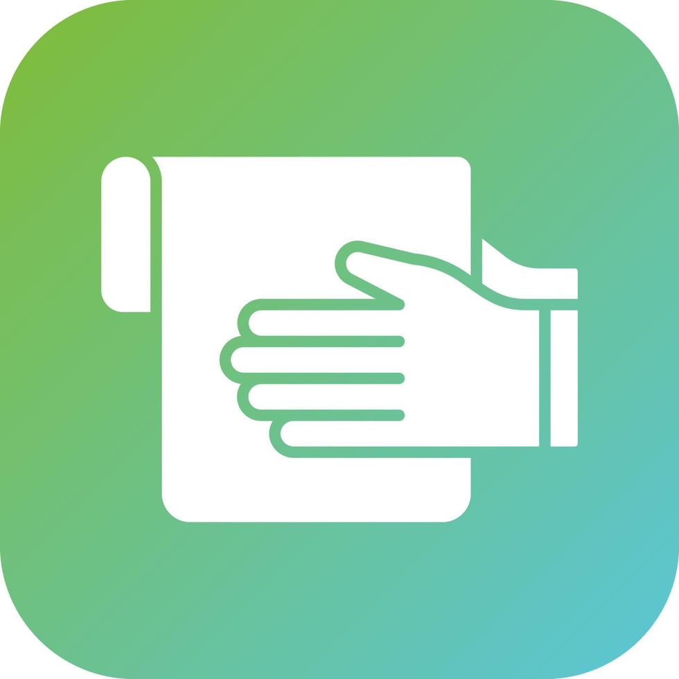 Hand Towel Vector Icon Style
