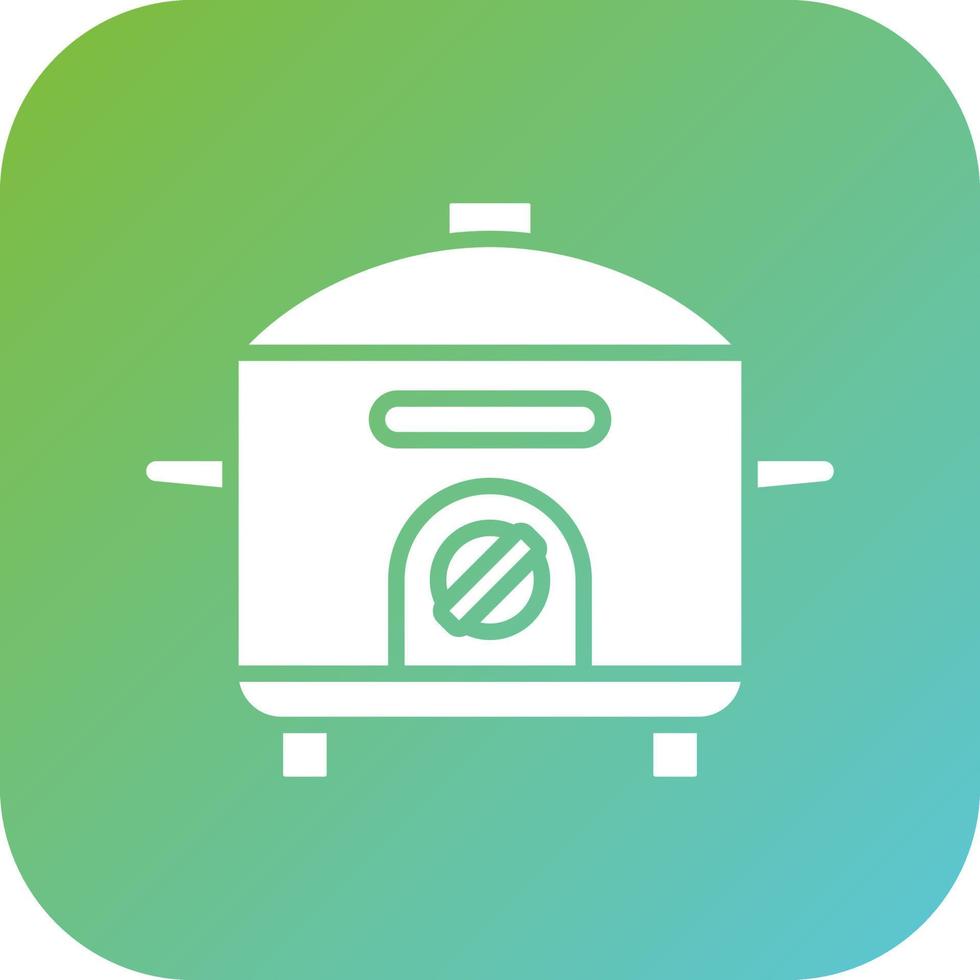 Rice Cooker Vector Icon Style