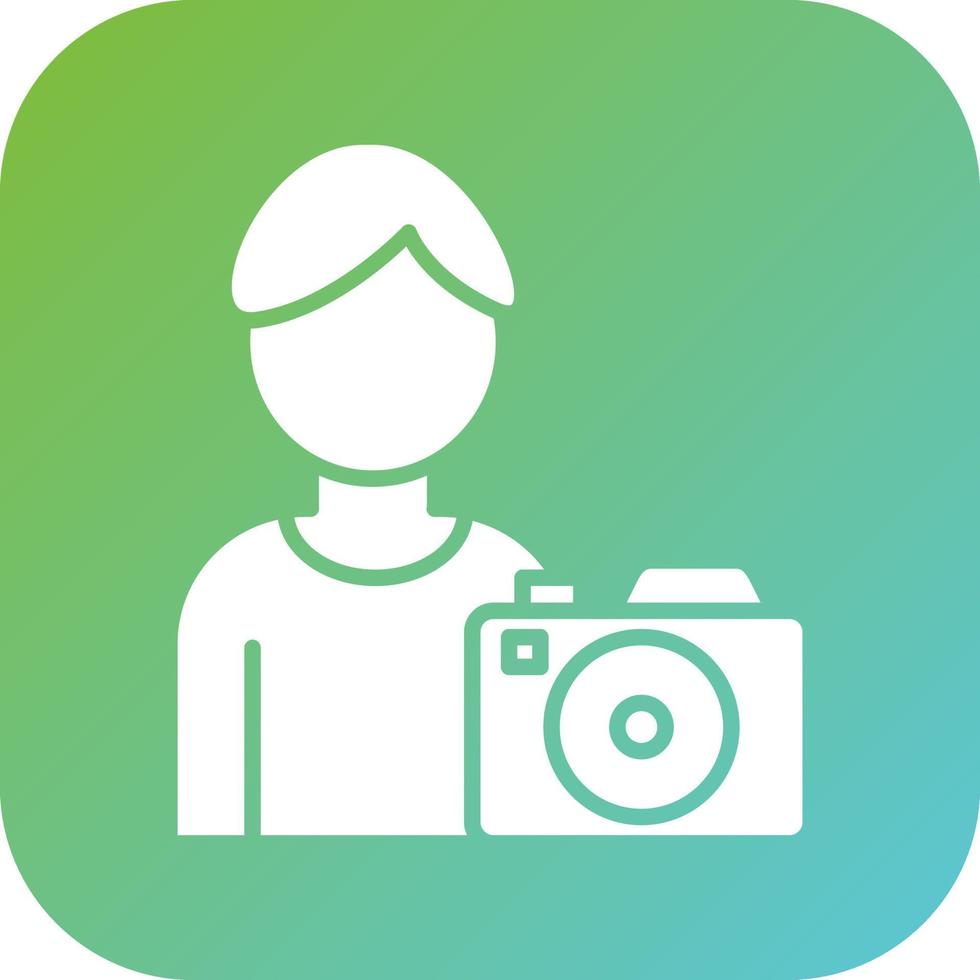 Cameraman Vector Icon Style