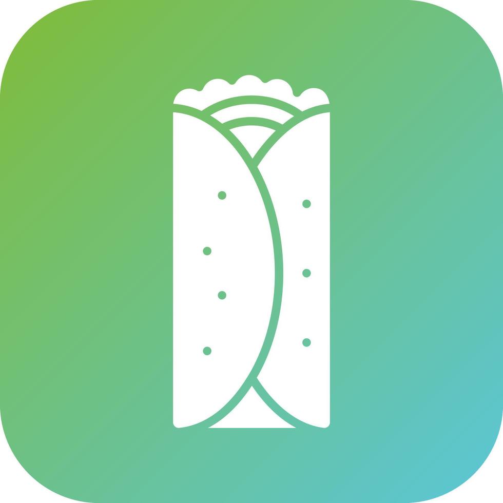 Burrito Vector Icon Style