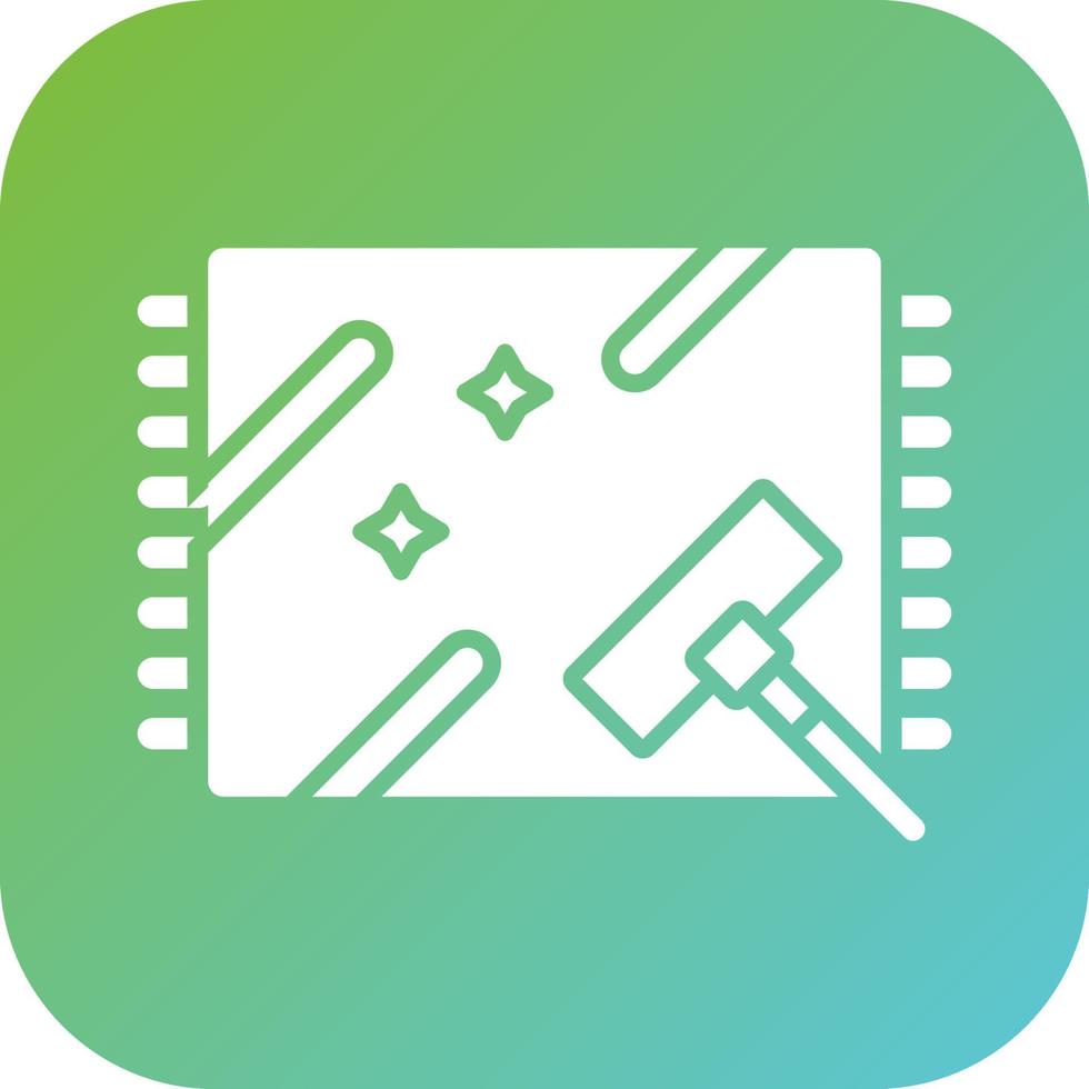 Mat Cleaning Vector Icon Style