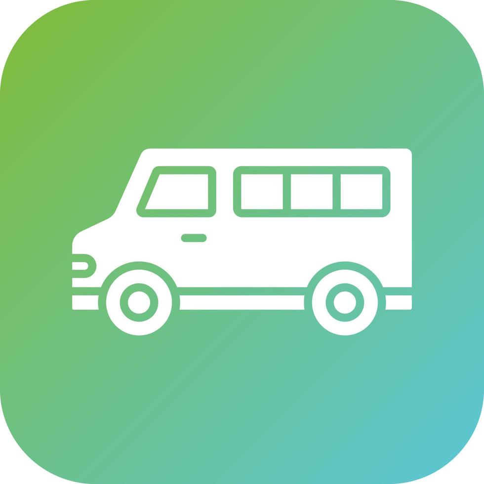 Minivan Vector Icon Style