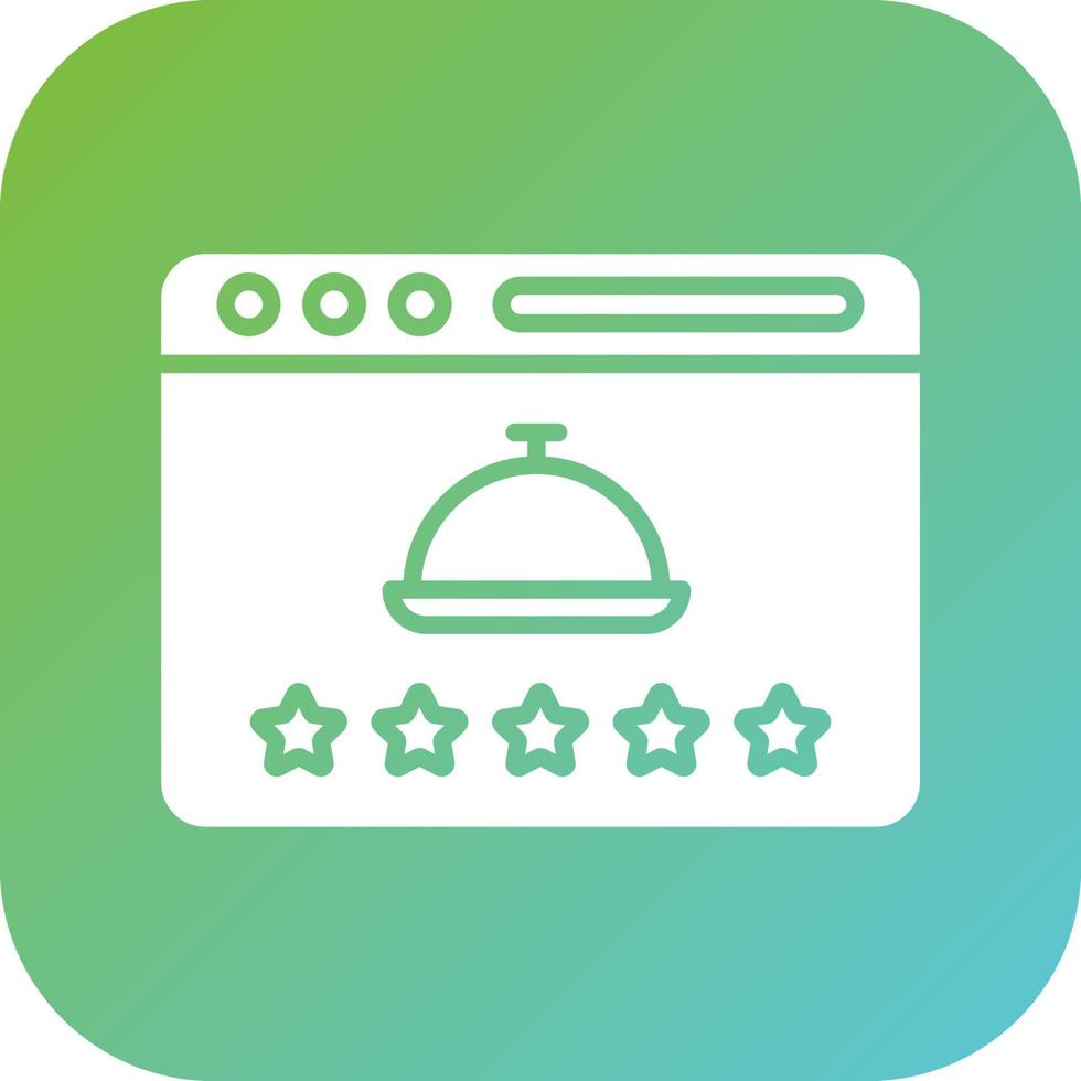 Food Review Vector Icon Style