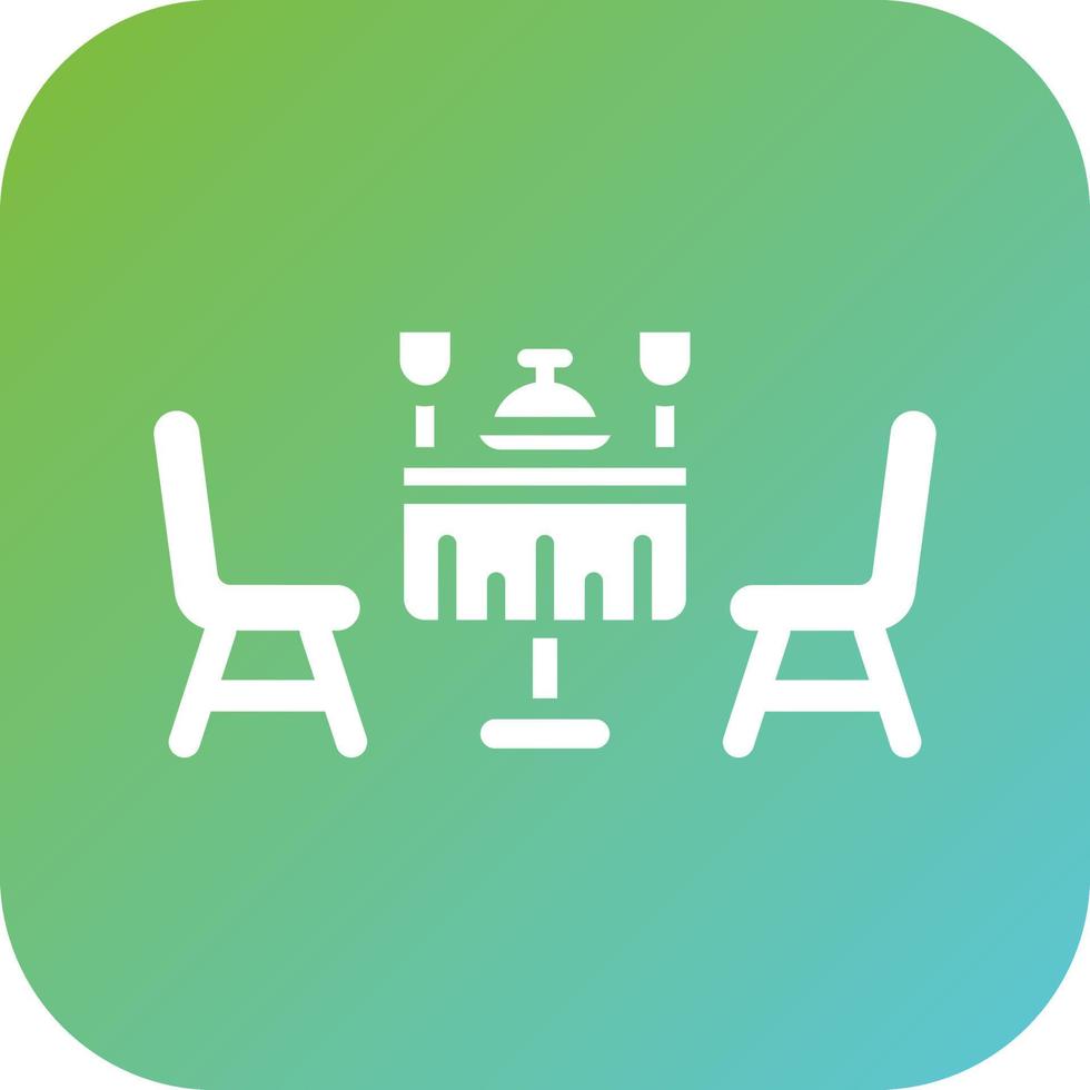 Food Table Vector Icon Style