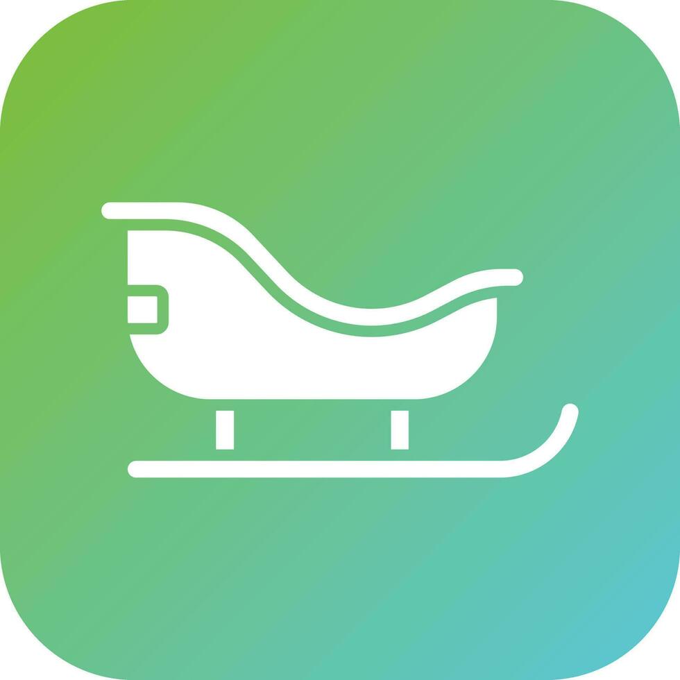 Sled Vector Icon Style