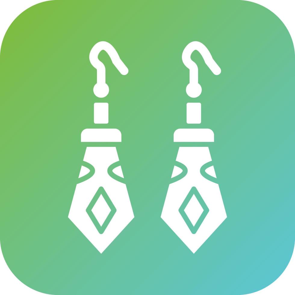 Earrings Vector Icon Style