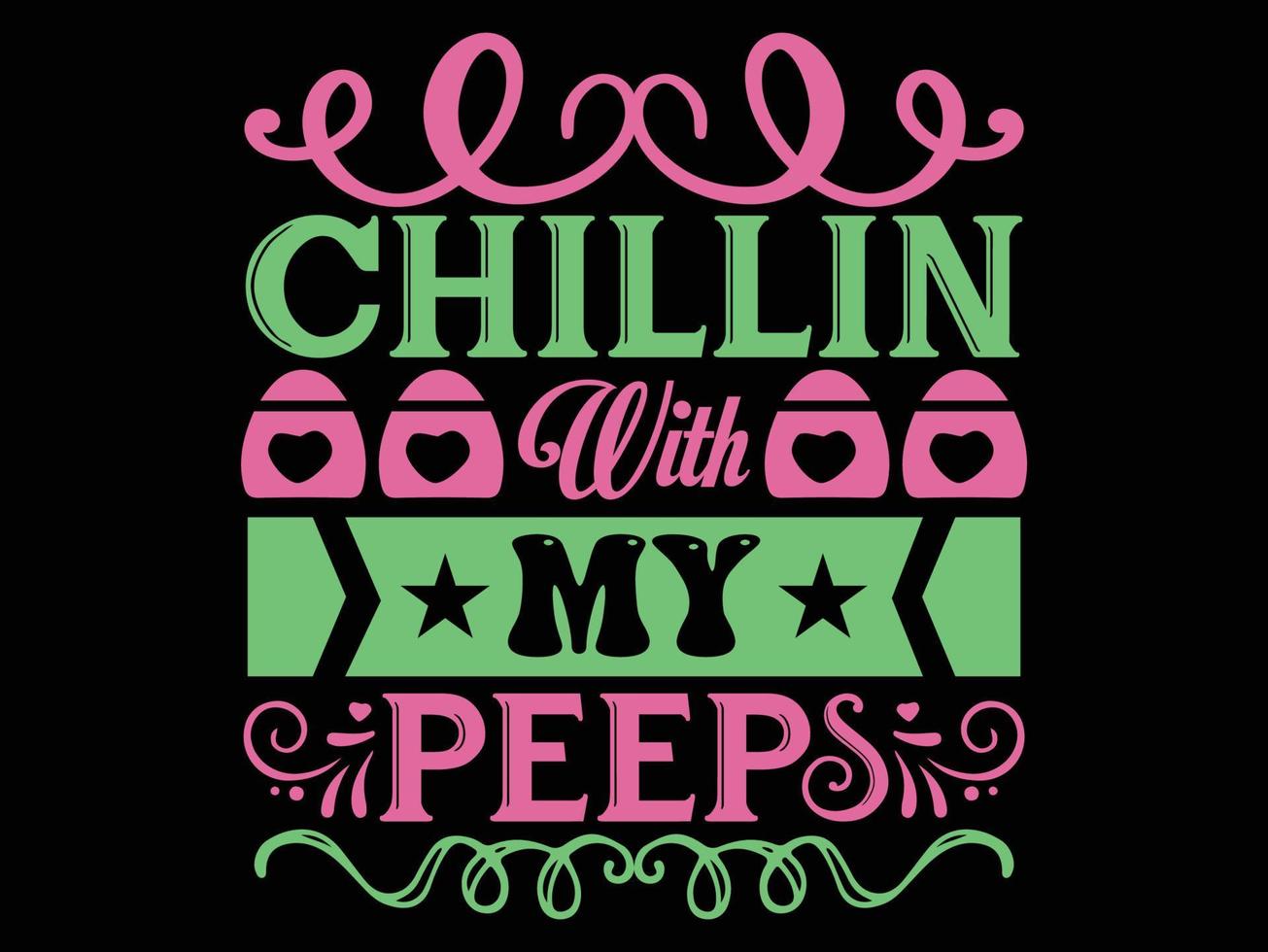 Easter T shirt Design File vector