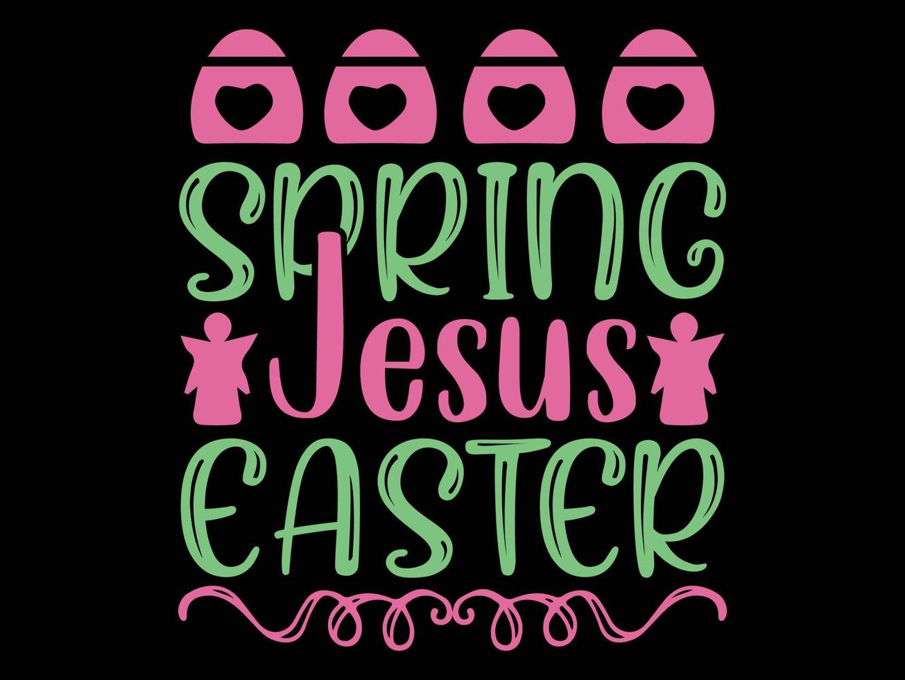 Easter T shirt Design File vector