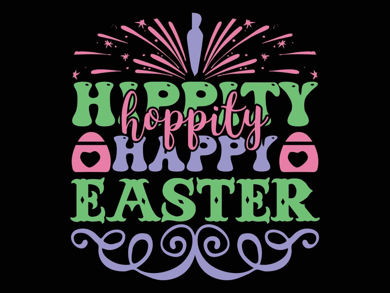 Easter T shirt Design File vector