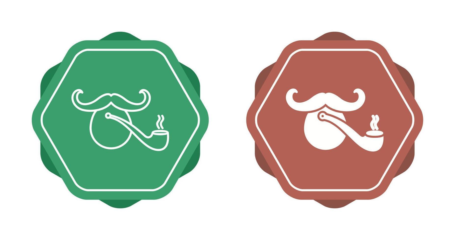 Pirate with Smoking Pipe Vector Icon