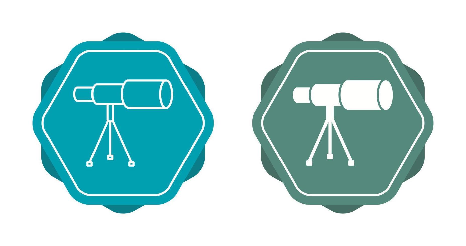 Telescope on Stand Vector Icon