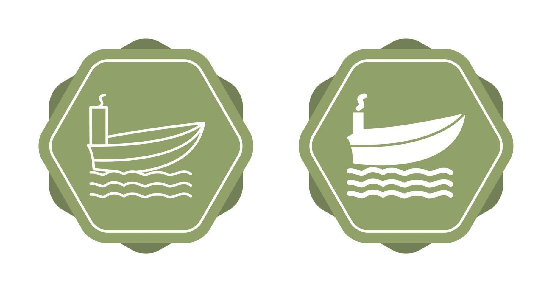 icono de vector de barco de vapor