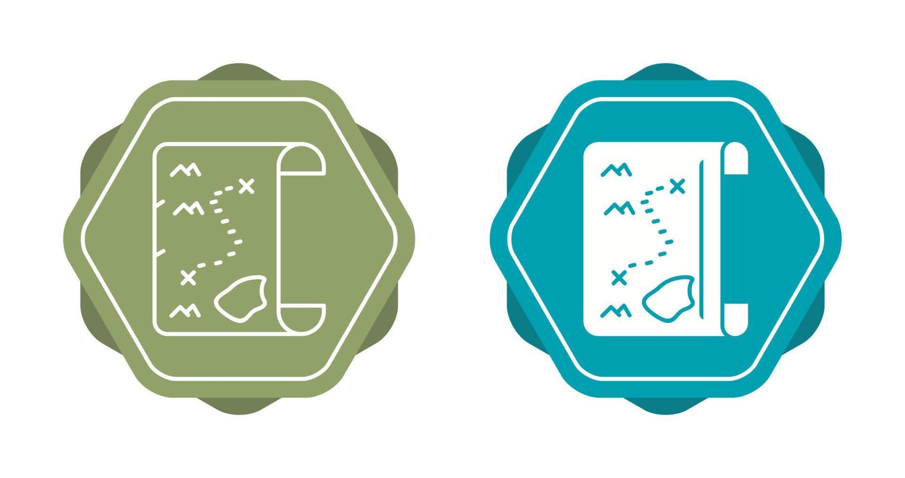 Pirate Map Vector Icon