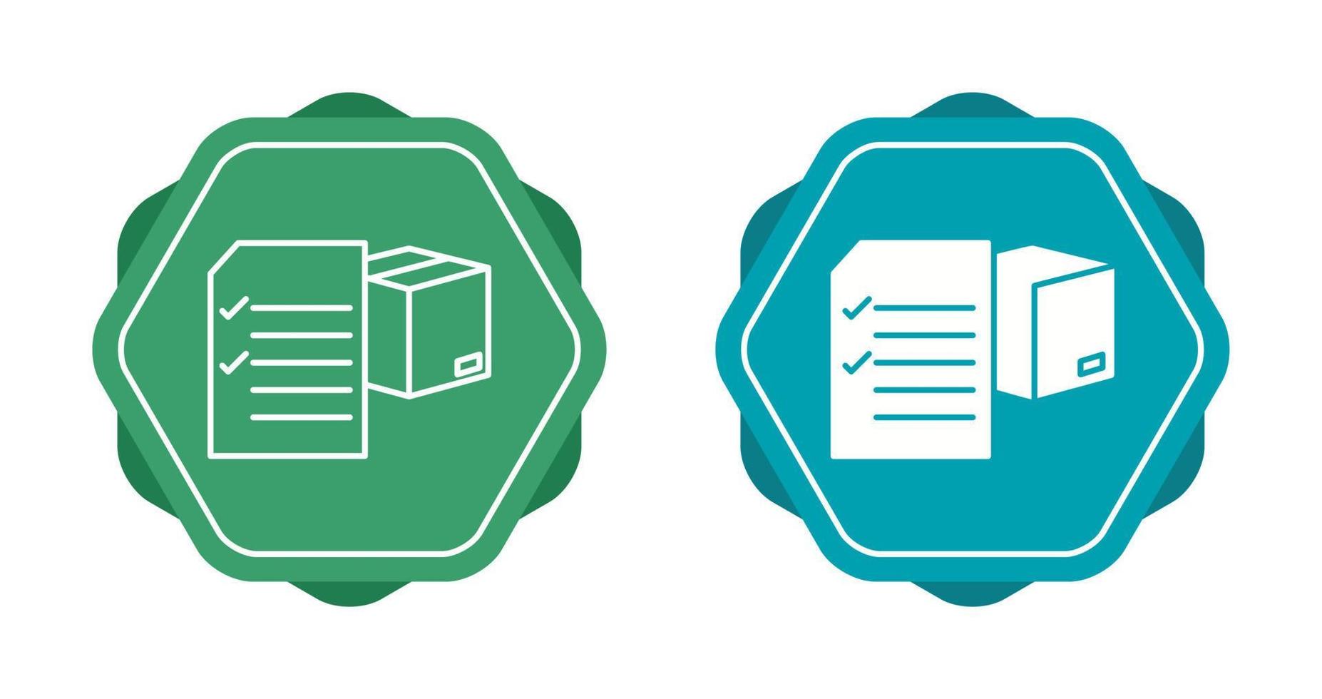 icono de vector de lista de verificación de entrega