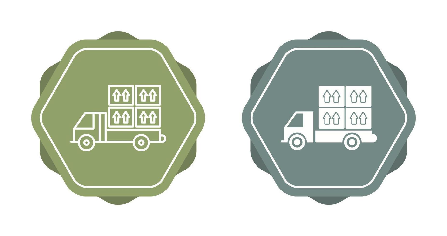 Loaded Truck Vector Icon