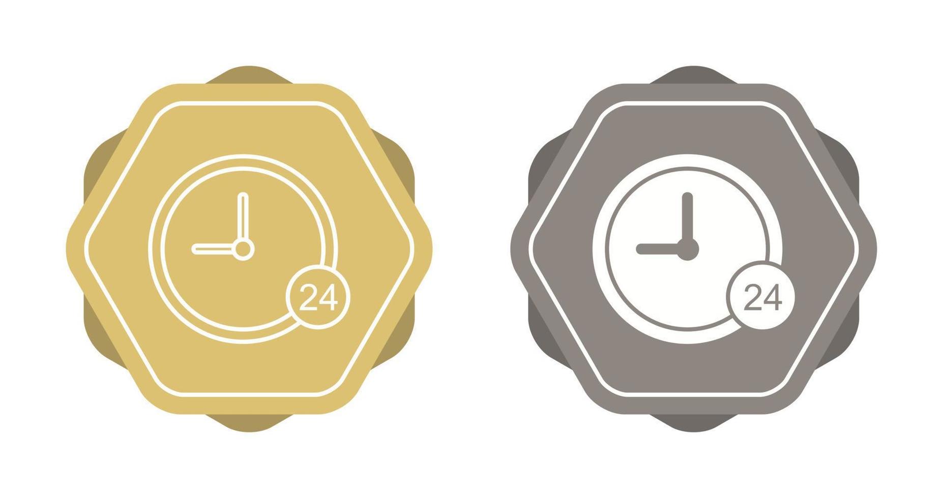24 Hour Service Vector Icon
