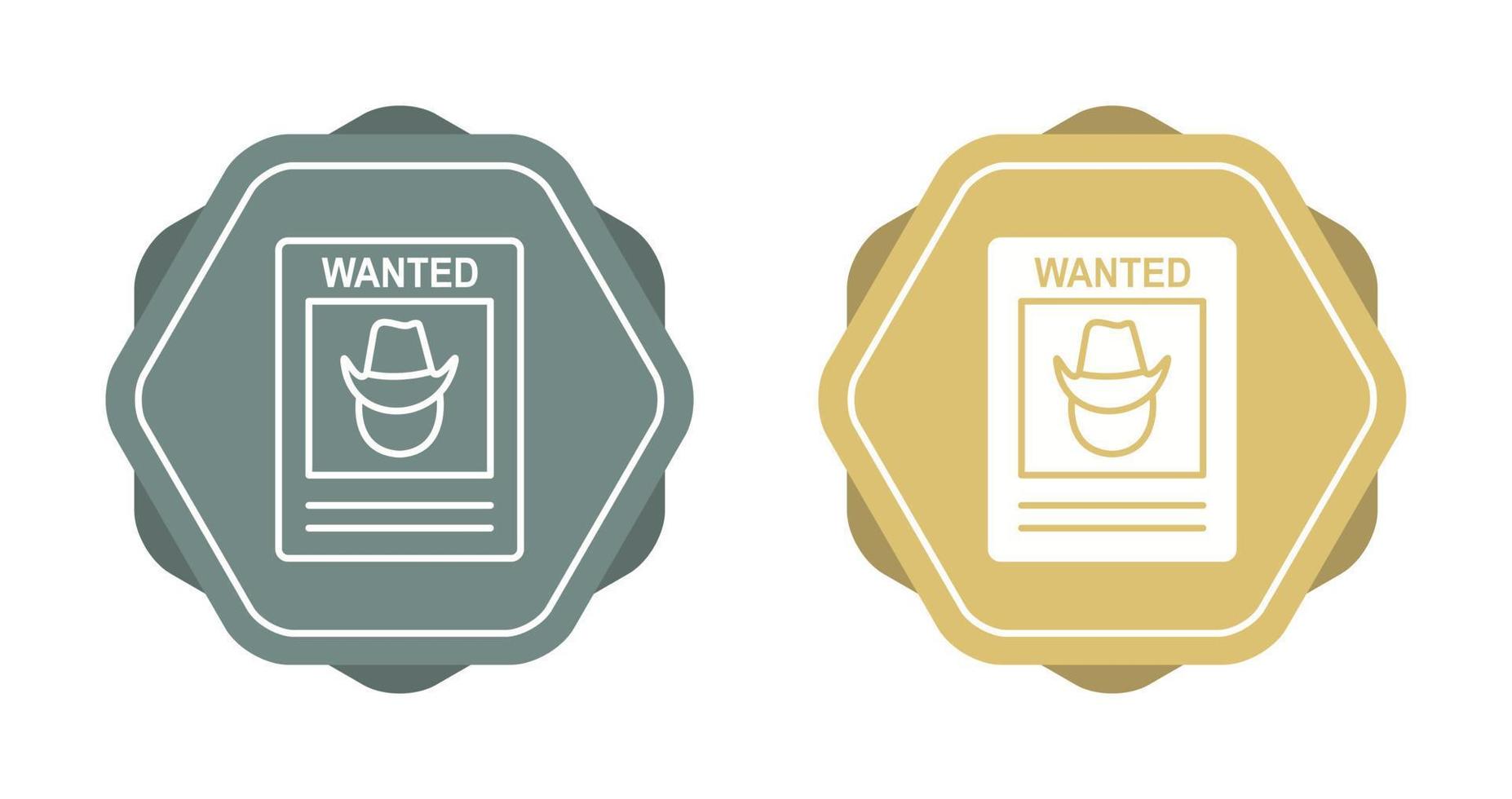 Wanted Poster Vector Icon