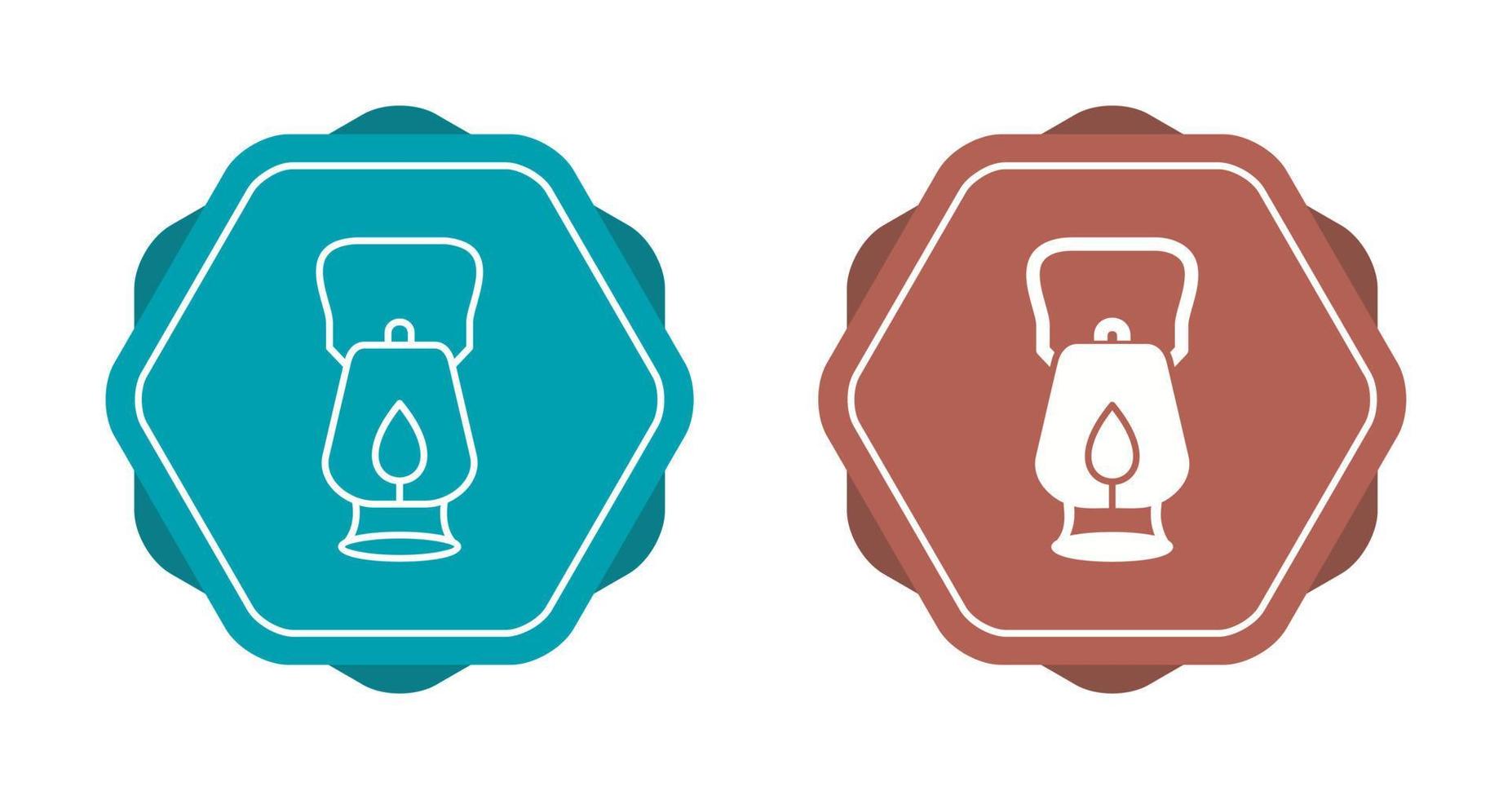 Oil Lamp Vector Icon
