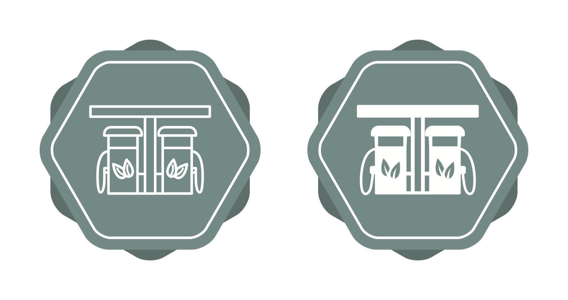 Eco friendly Petrol Pump Vector Icon