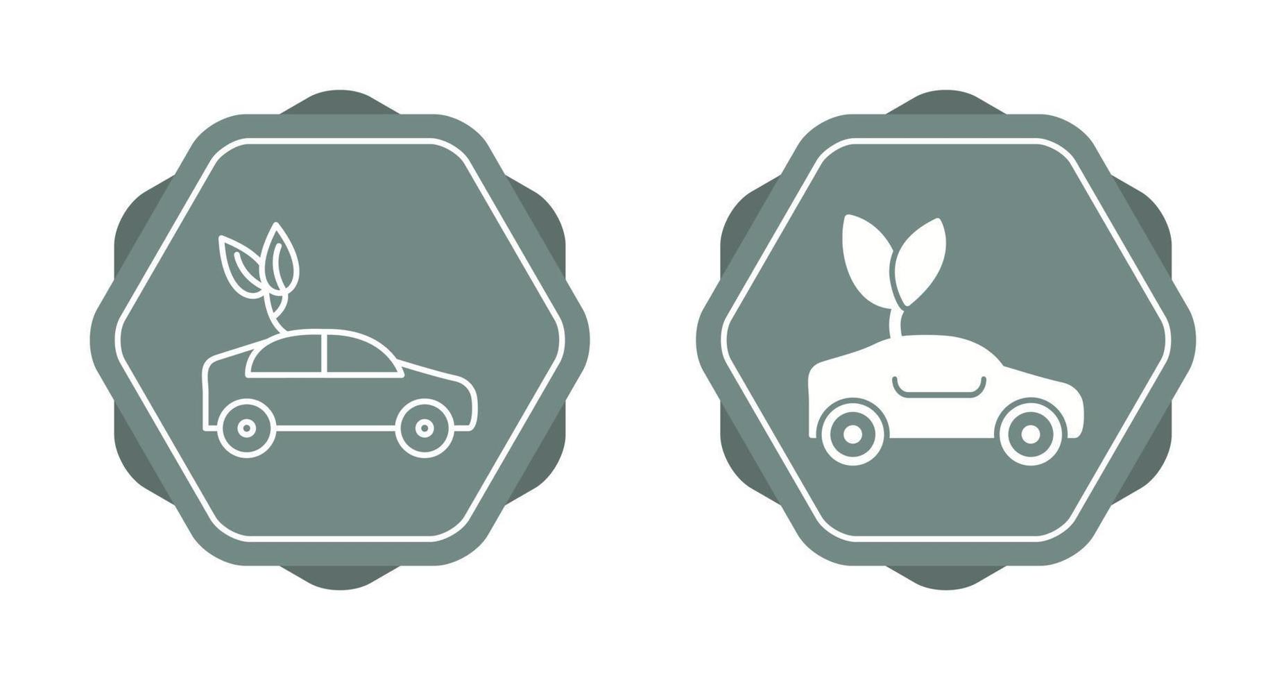 Eco friendly Car Vector Icon