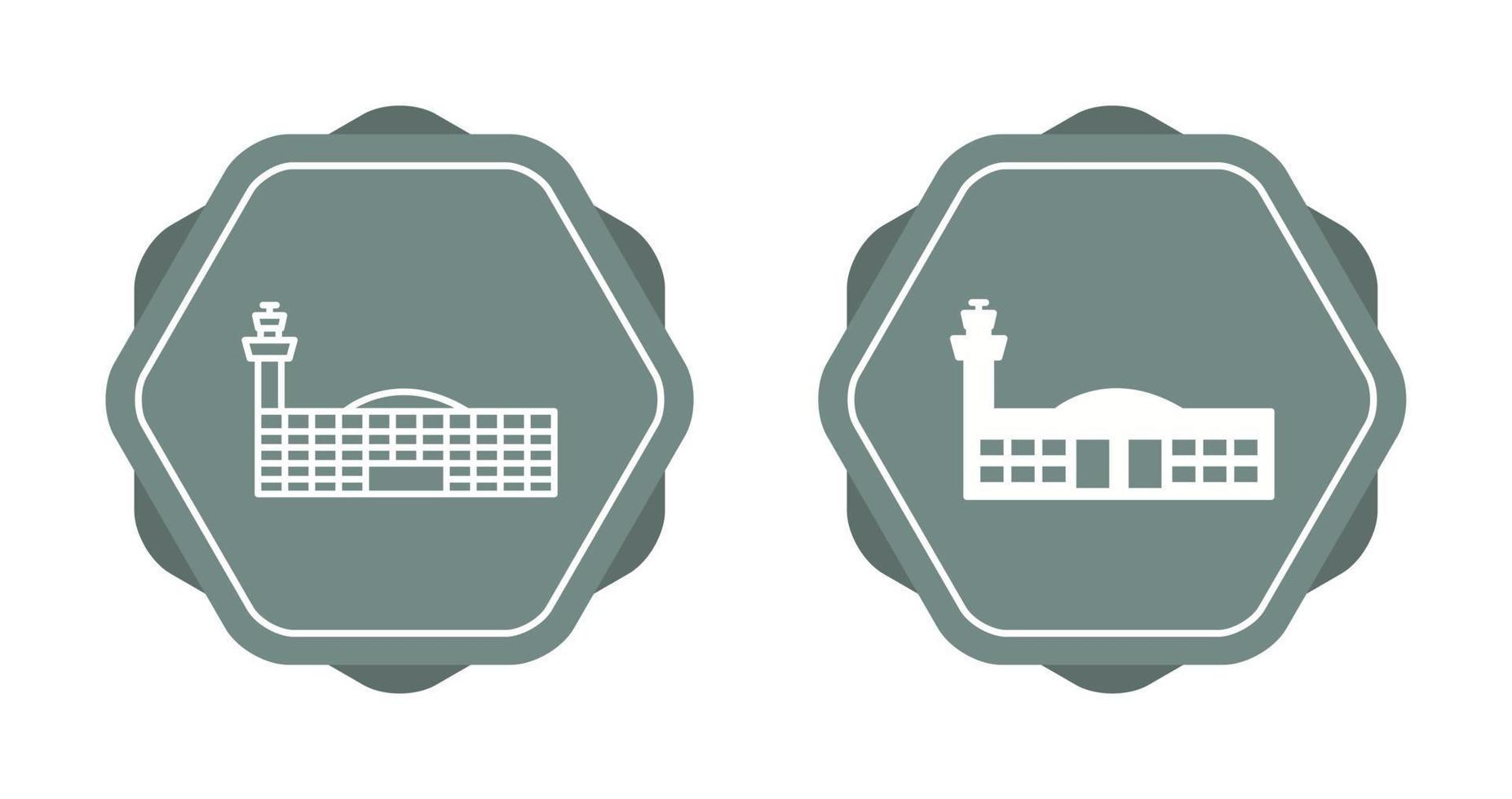 icono de vector de edificio de aeropuerto