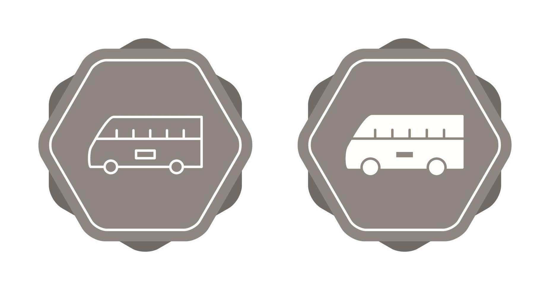 autobús en el icono de vector de aeropuerto