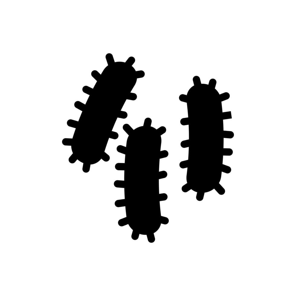 Bacteria icon vector. Virus illustration sign. microbe symbol. biology logo. vector