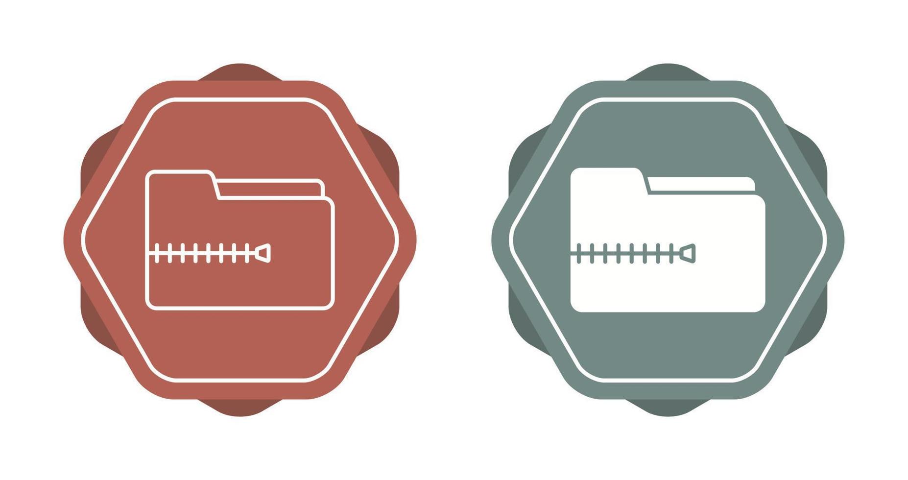Zip File Vector Icon