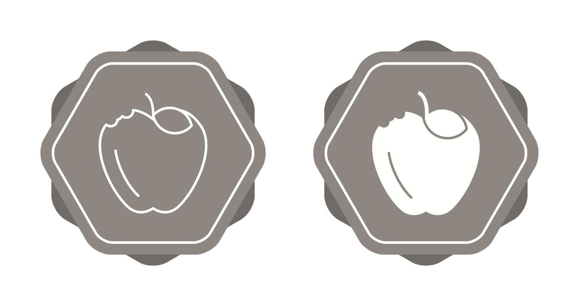 icono de vector de manzana