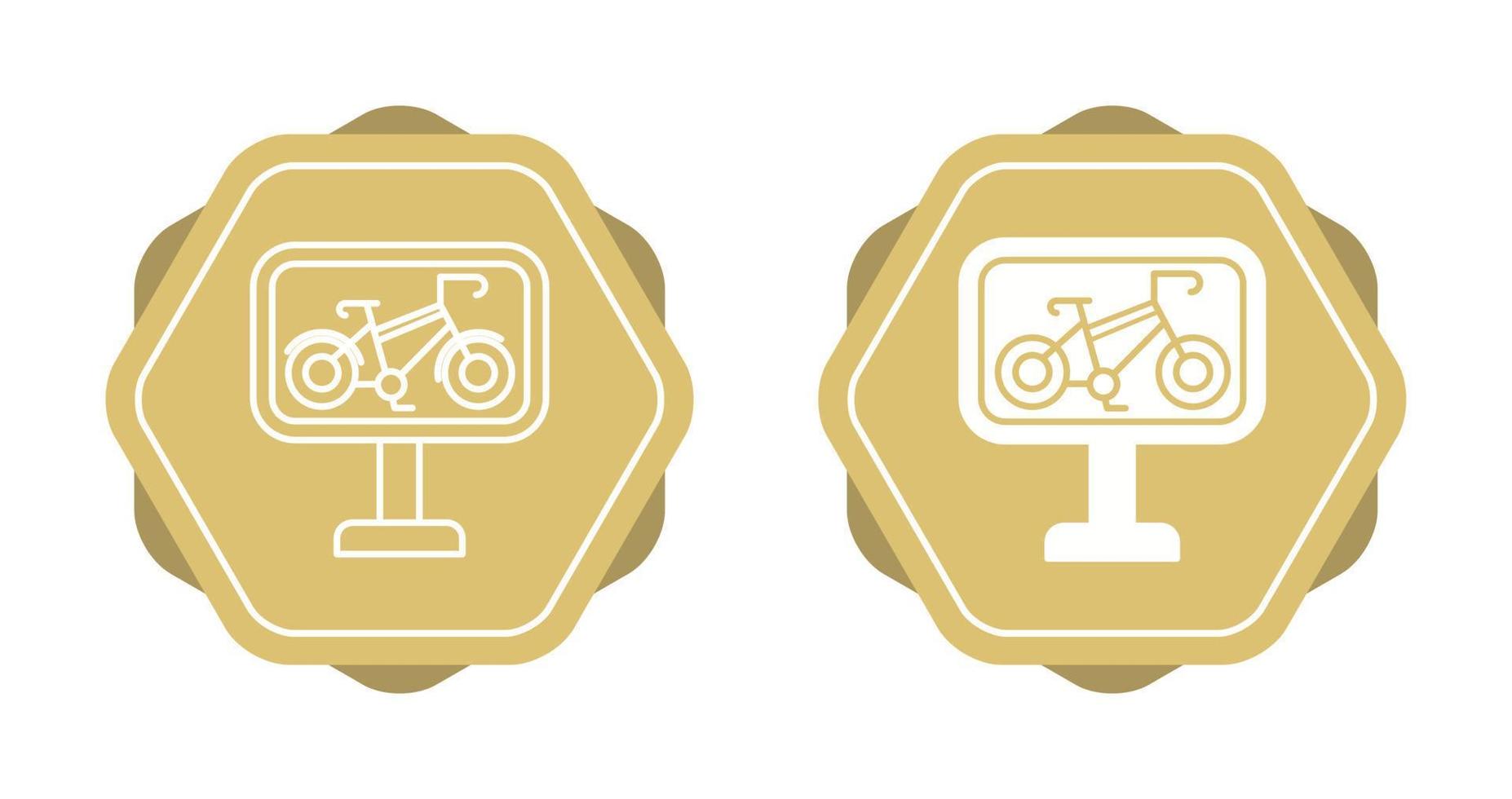 Bike Lane Vector Icon