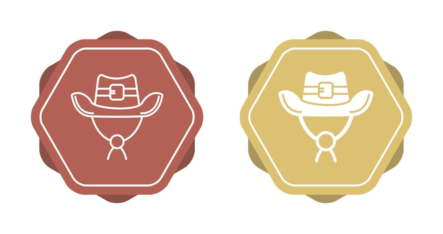 icono de vector de sombrero de vaquero