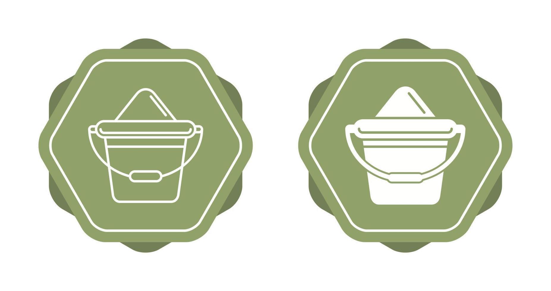 Sand Bucket Vector Icon