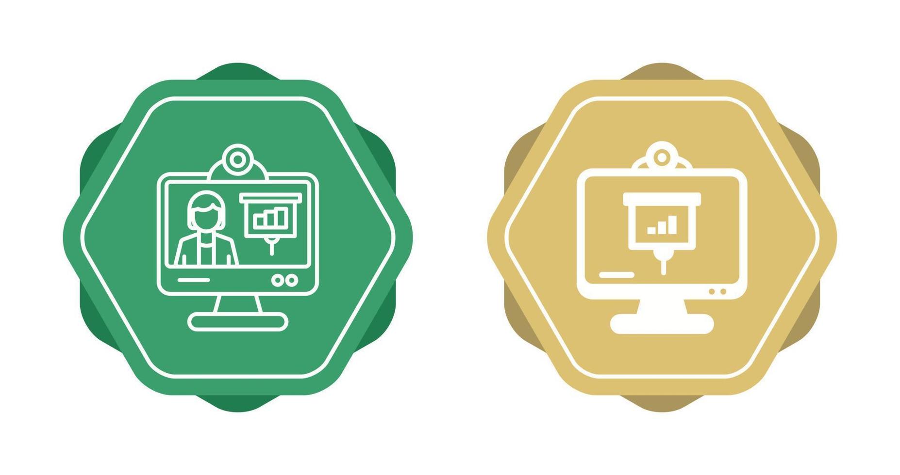 Online Presentation Vector Icon