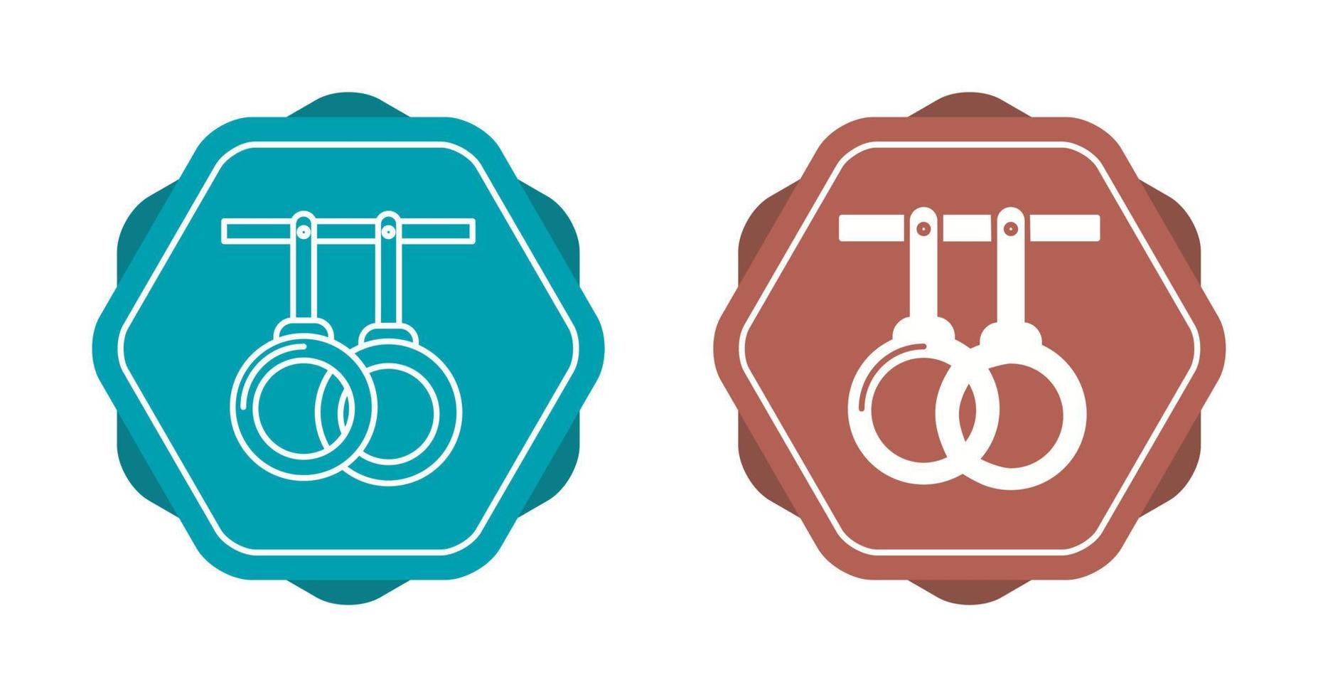 Gym Rings Vector Icon