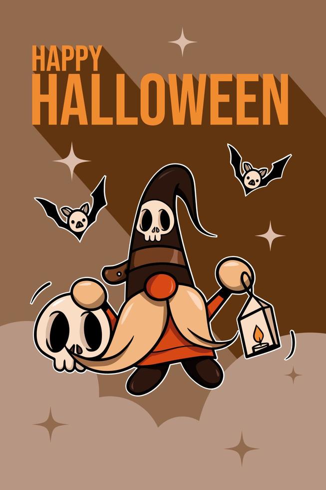 Halloween Gnome, Happy Halloween vector.eps vector