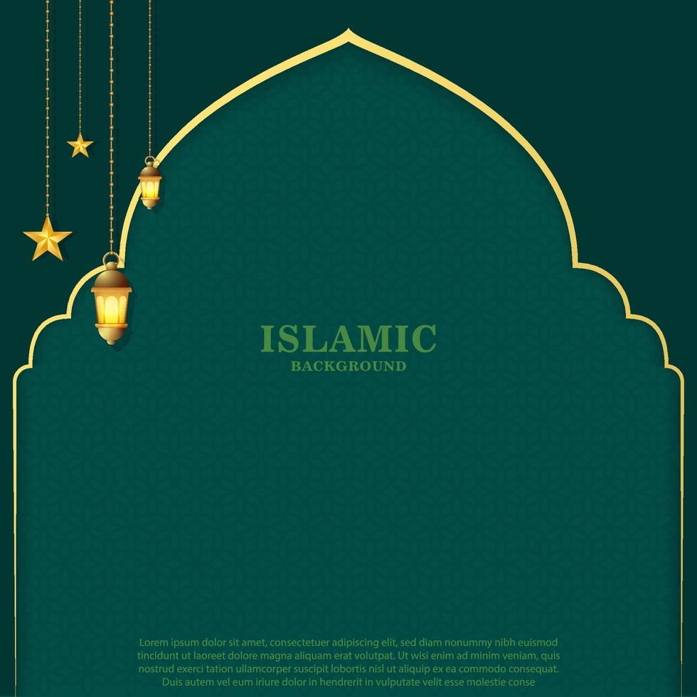 Islamic background design good use for card banner pattrern and more vector