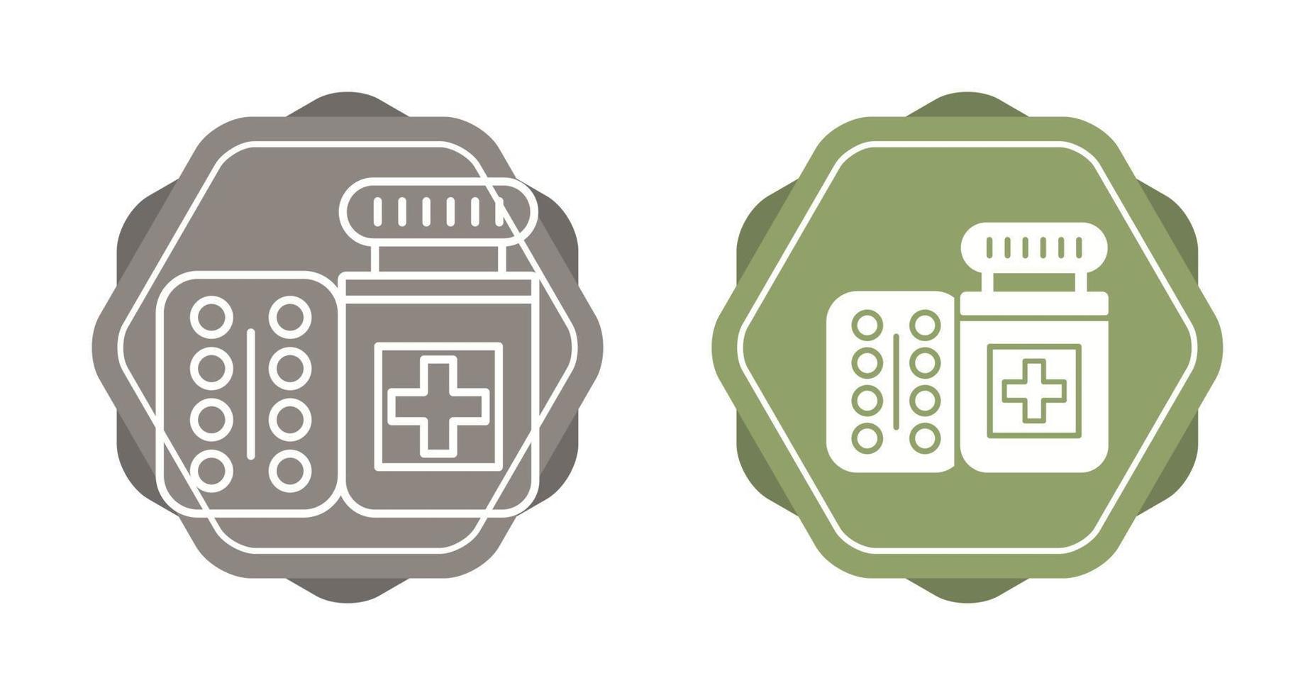 Pills Bottle Vector Icon