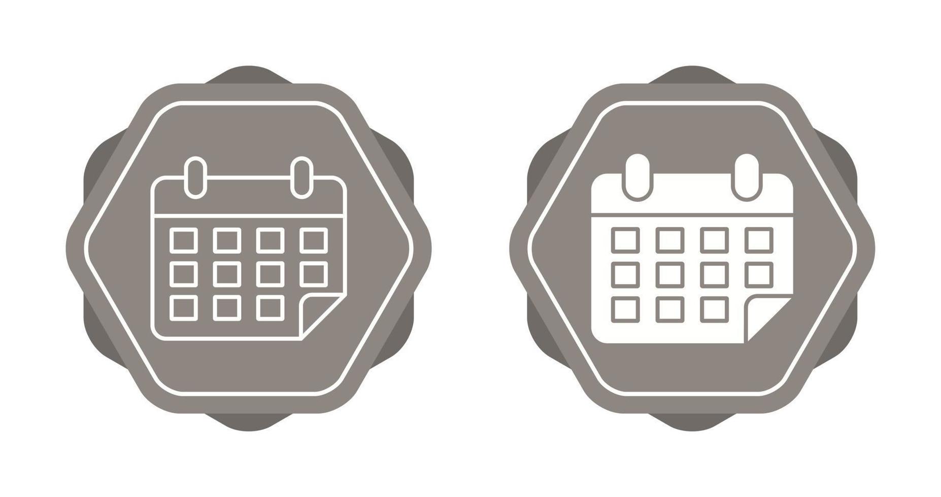 icono de vector de calendario