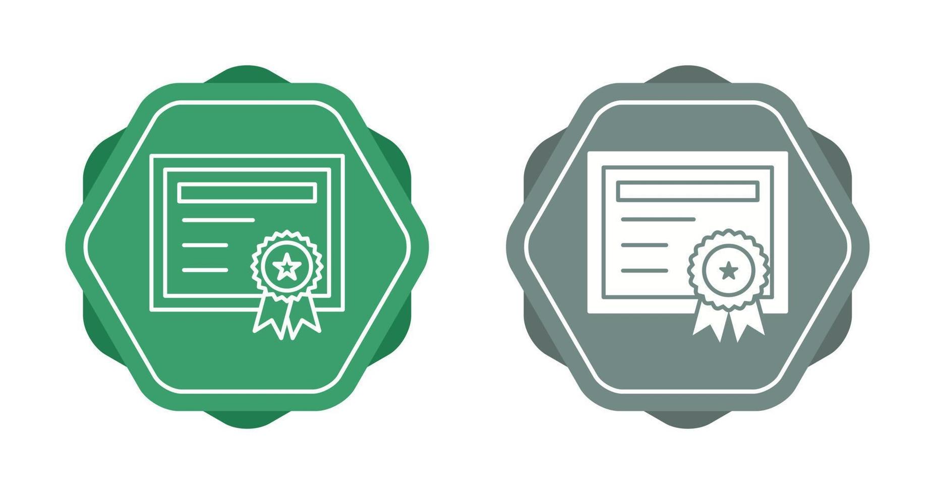 Certificate Vector Icon