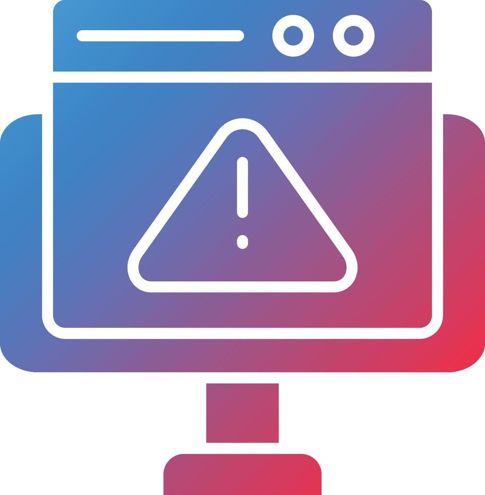 Vector Design Website Error Icon Style