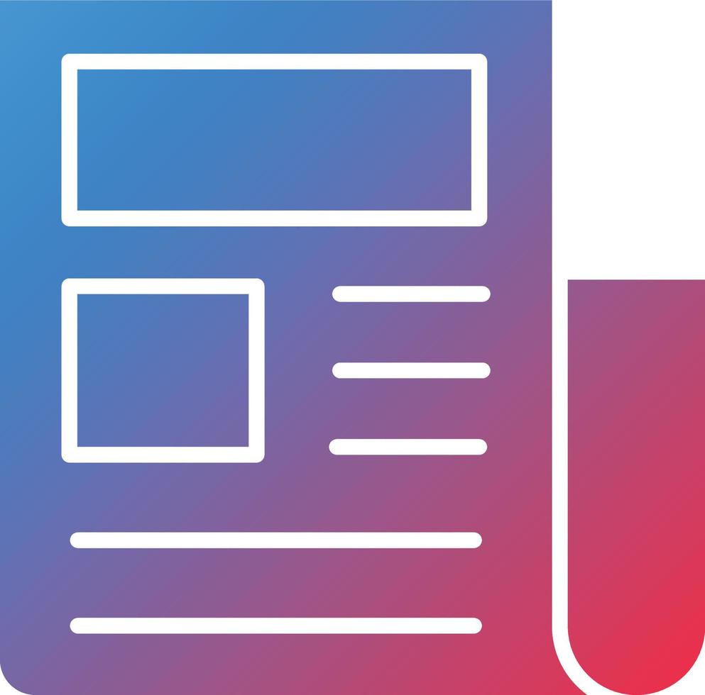 Vector Design Newspaper Icon Style