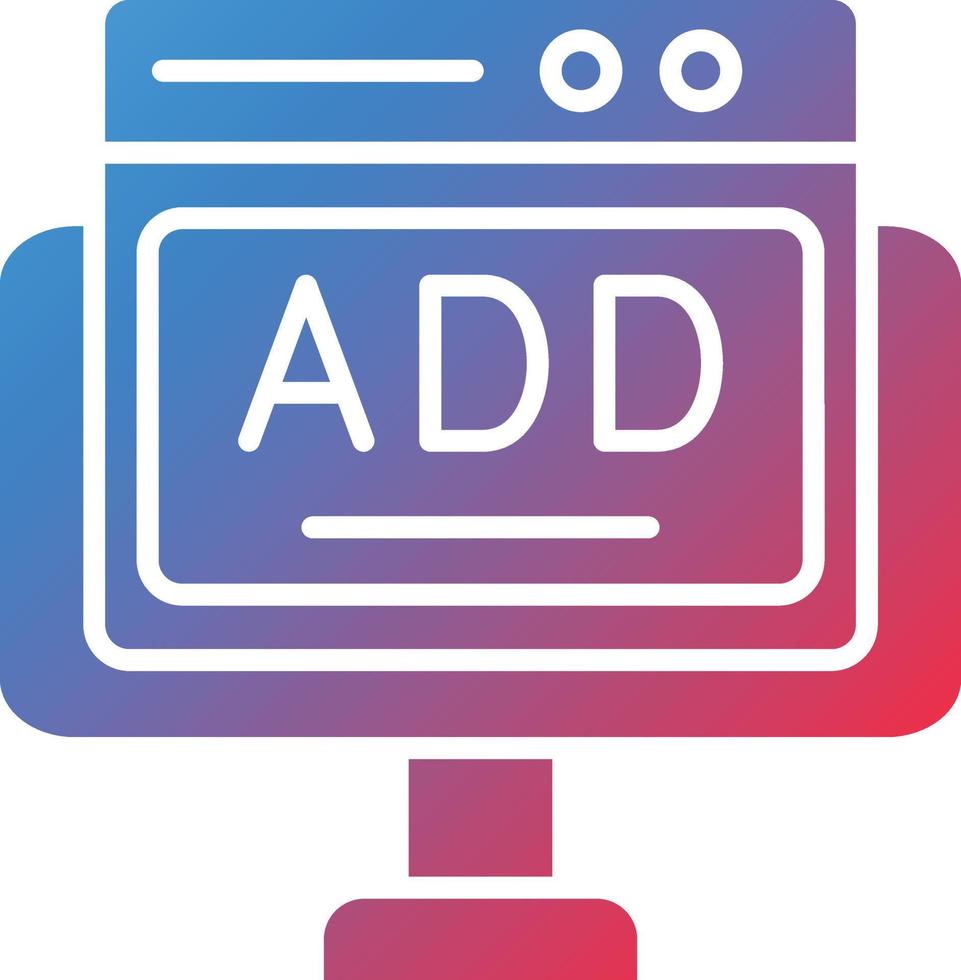 Vector Design Online Ads Icon Style