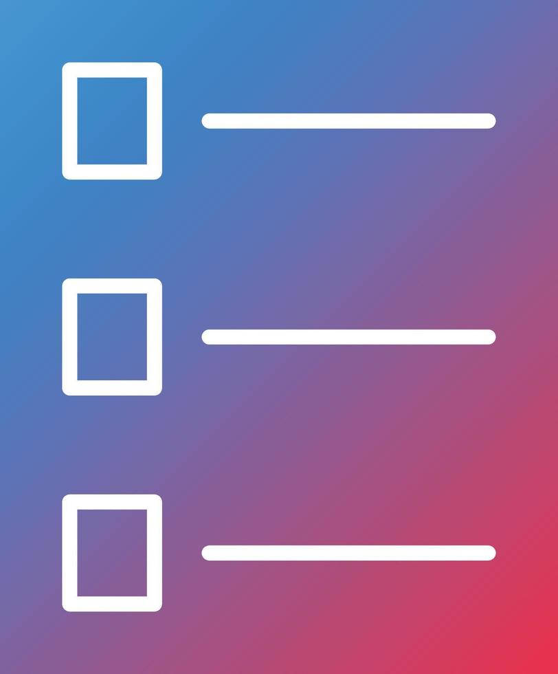 Vector Design Checklist Icon Style