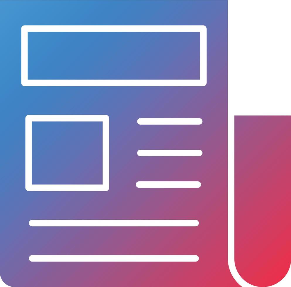 Vector Design News Article Icon Style